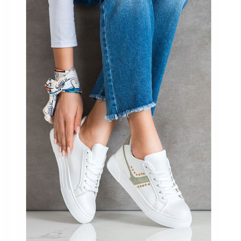 SHELOVET Scarpe sportive bianche casual bianco 1