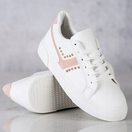 SHELOVET Scarpe sportive bianche casual bianco 1