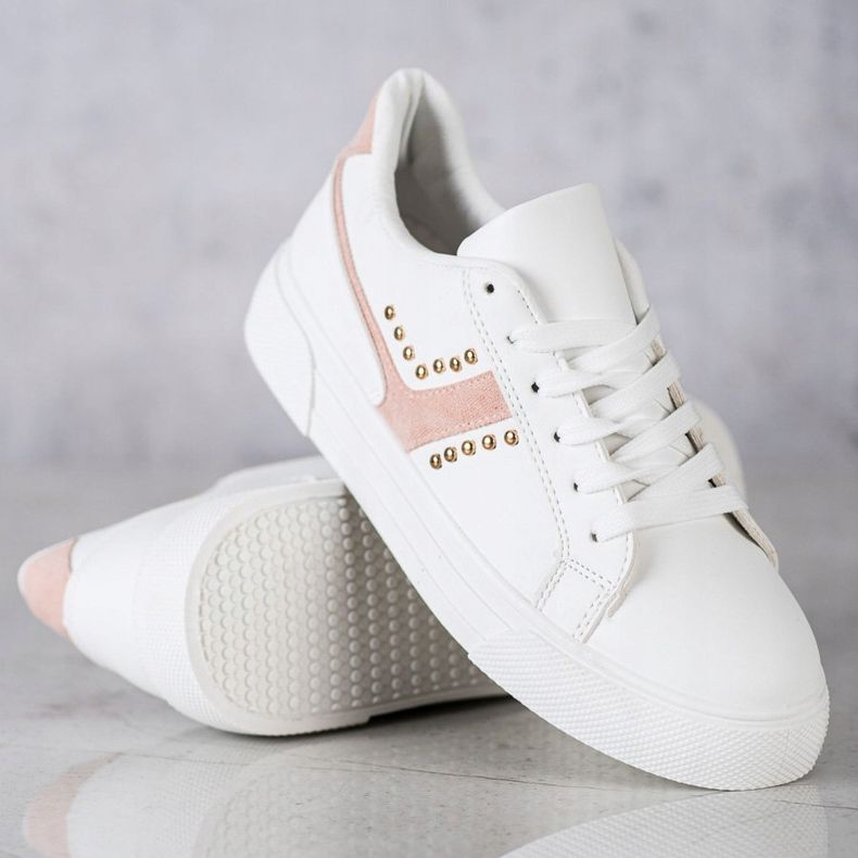 SHELOVET Scarpe sportive bianche casual bianca 1