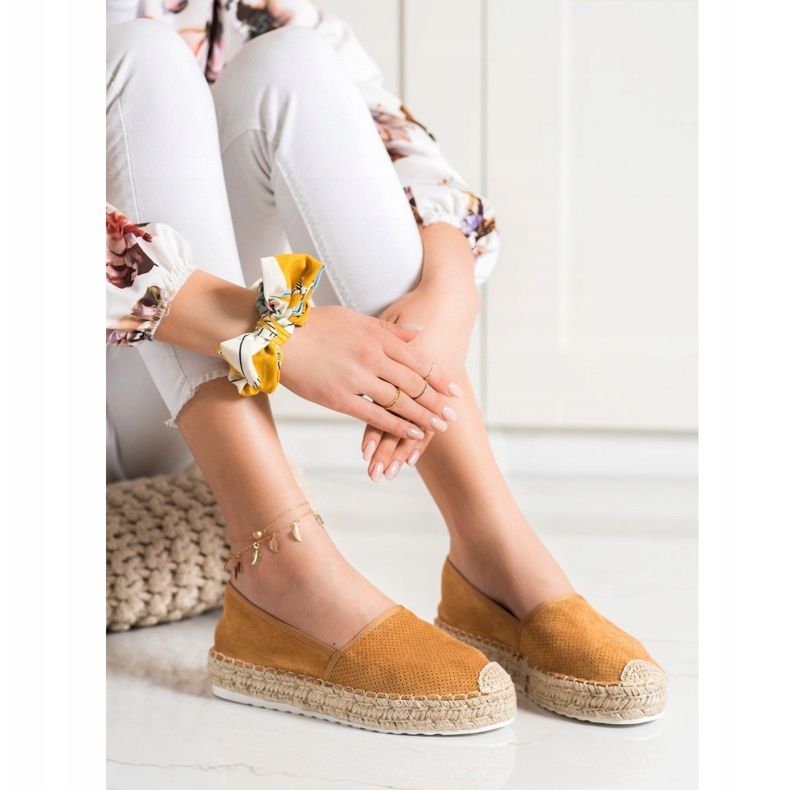Seastar Espadrillas traforate con pelle scamosciata marrone 1