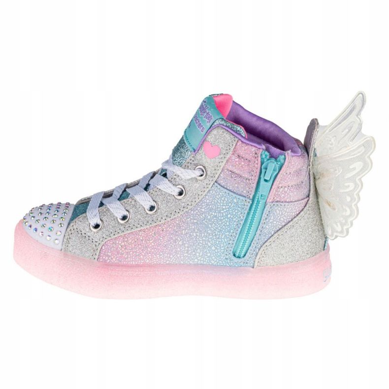 Scarpa Skechers Shuffle Brights Glimmer Wings W 20254L-LBMT rosa multicolore 1