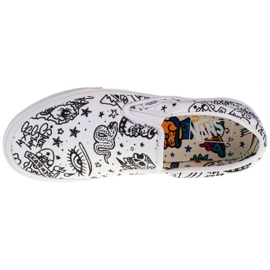 Scarpe Vans Classic Slip-On U VN0A4BV31IU bianca nero 2