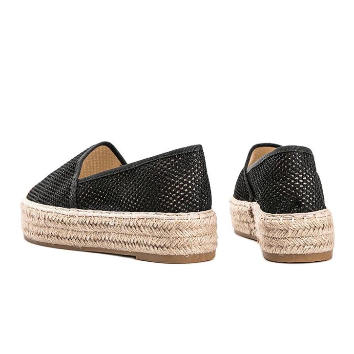 Espadrillas nere su una spessa suola Lia nero 1
