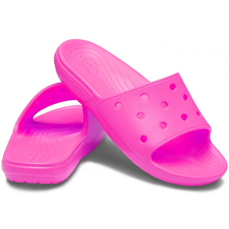 Pantofole da donna Crocs Classic Slide rosa 206121 6QQ 1