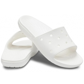 Pantofole da donna Crocs Classic Slide bianco 206121 100 1