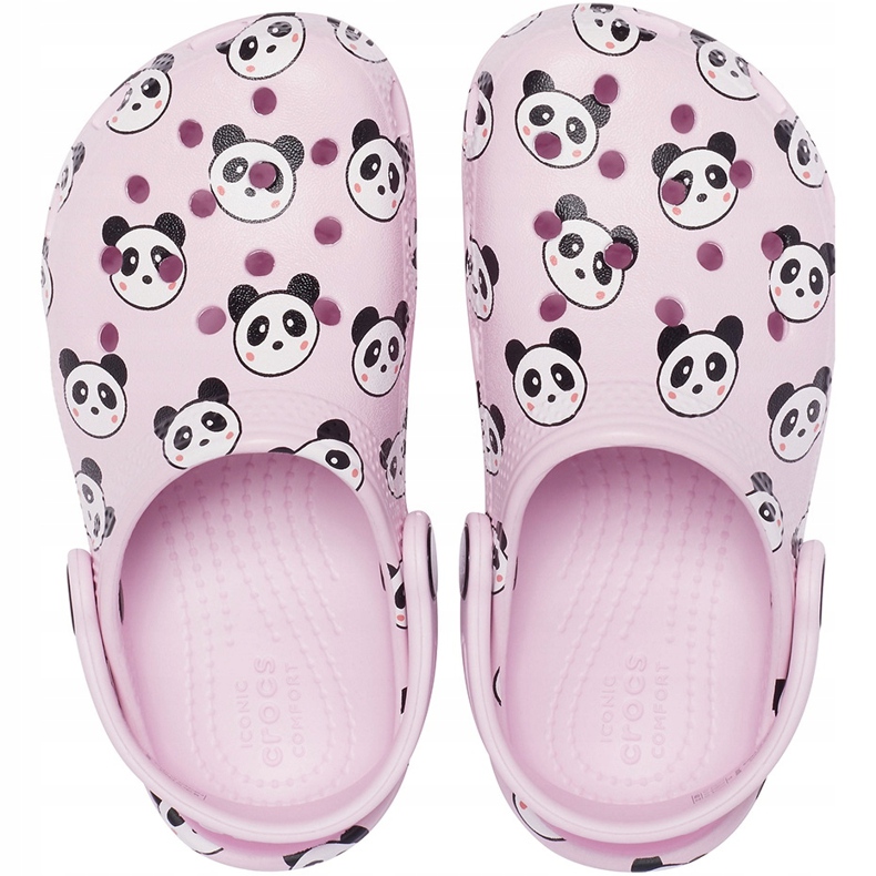 Crocs for kids Zoccolo classico con stampa Panda rosa chiaro 206999 6GD 1