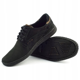 KOMODO Scarpe casual da uomo 848 nere marrone nero 4