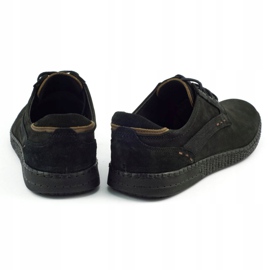 KOMODO Scarpe casual da uomo 848 nere marrone nero 5