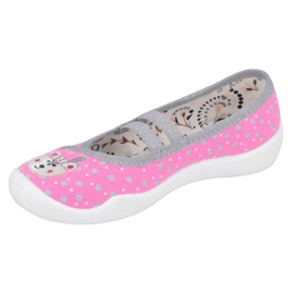 Ballerine Befado scarpe per bambini 116X284 rosa d'argento grigio 1