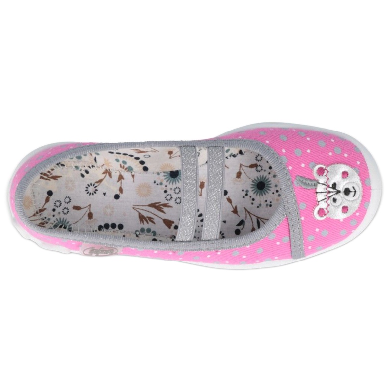 Ballerine Befado scarpe per bambini 116X284 rosa argento grigio 2