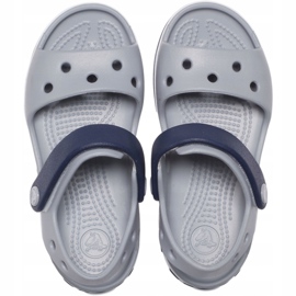 Sandali Crocs per bambini Crosband Sandal Kids grigio-navy blue 12856 01U blu navy 1