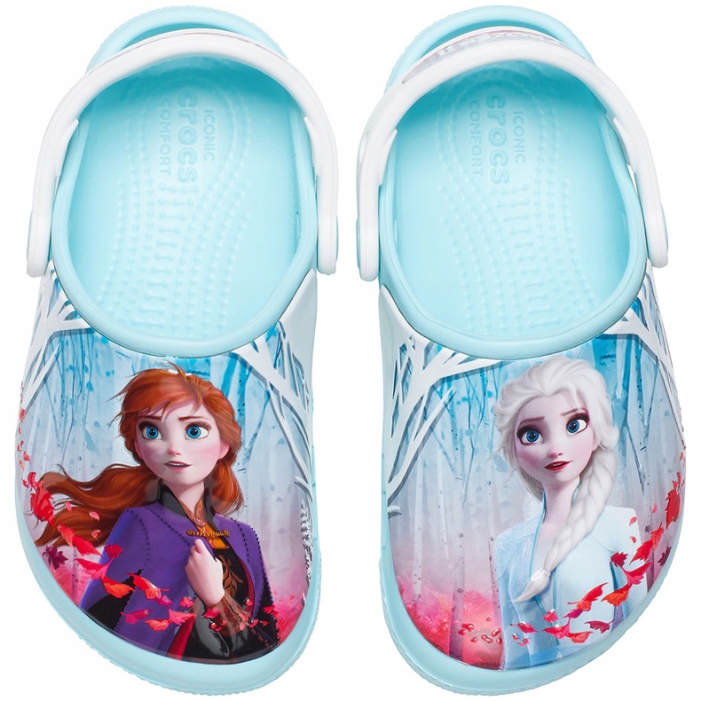 Crocs per bambini Fl Ol Disney Frozen 2 Zoccolo blu 206167 4O9 multicolore 1