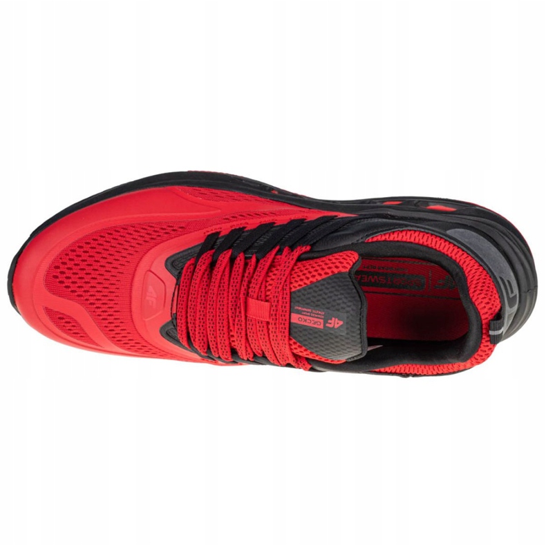 4F Uomo Gecko M D4L21-OBMS102 62S scarpe nero rosso 2