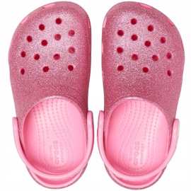Crocs kids Classic Glitter Zoccolo rosa 205441 669 1