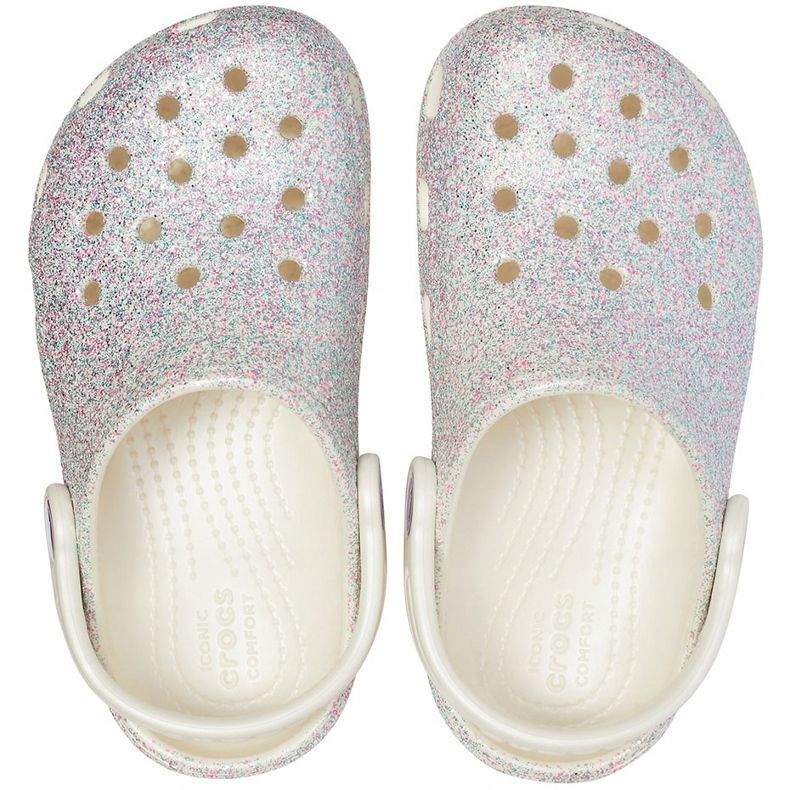 Crocs kids Classic Glitter Zoccolo colorato 205441 159 multicolore 1
