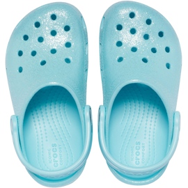 Crocs kids Classic Glitter Zoccolo blu 205441 4O9 1