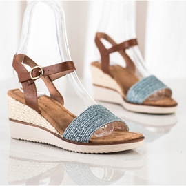 Evento Sandali Intrecciati Leggeri Best Seller marrone blu 1