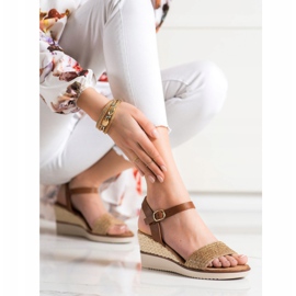 Evento Sandali Intrecciati Leggeri beige marrone 2
