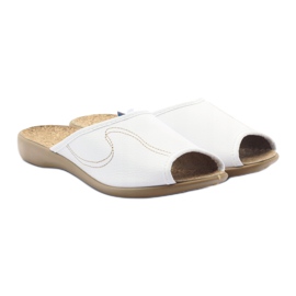 Pantofole scarpe da donna Befado 254d058 pantofole bianca 4