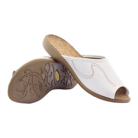 Pantofole scarpe da donna Befado 254d058 pantofole bianca 3