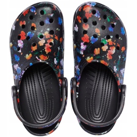 Crocs Classic Printed Floral Zoccolo da donna color nero 206376 0C4 multicolore 1