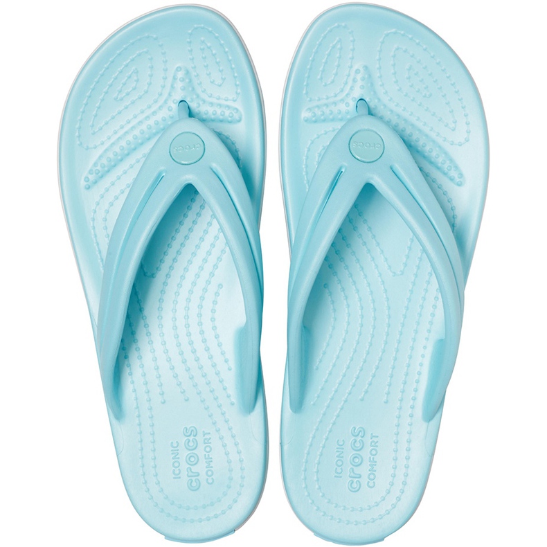 Pantofole da donna Crocs Crocband Flip blu 206100 4O9 1