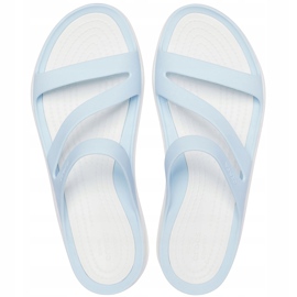 Pantofole da donna Crocs Swiftwater blu-bianco 203998 4JQ 1