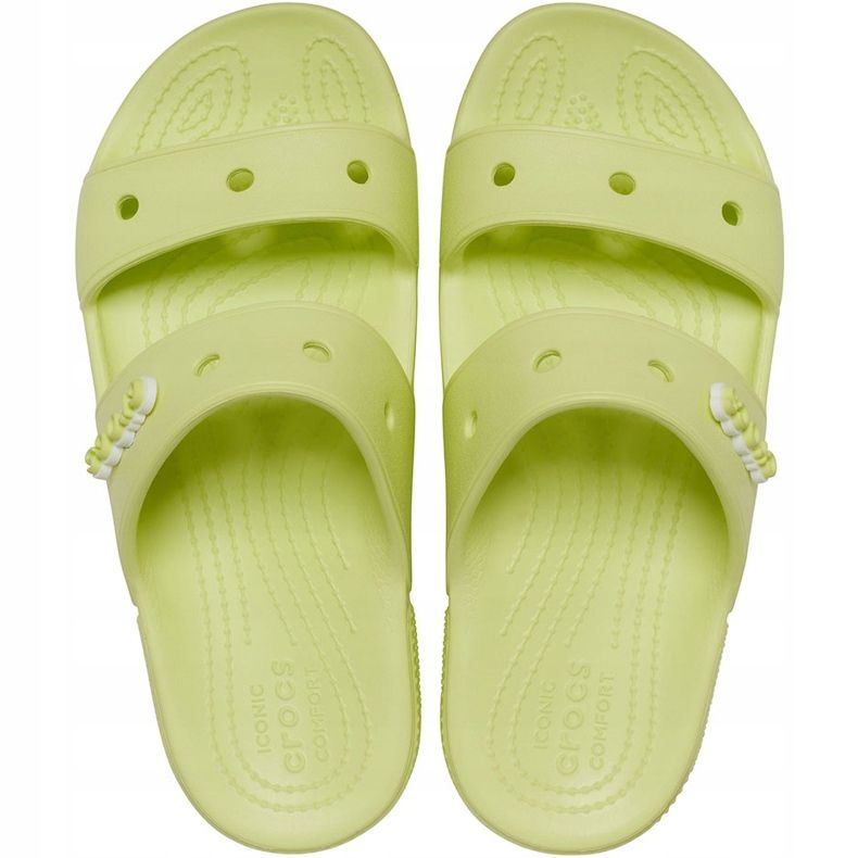 Pantofole Crocs Classic Gialle 206761 3U4 verde giallo 1