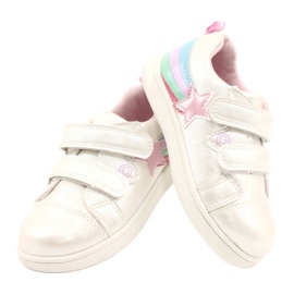 Evento Scarpe sportive per ragazze con una stella 21dz23-3904 bianca bianco 7