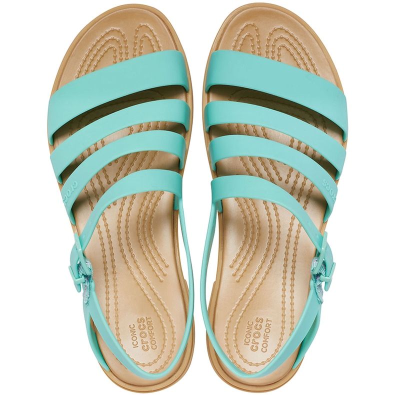 Crocs sandali donna Tulum Sandalo menta 206107 3U3 verde 1