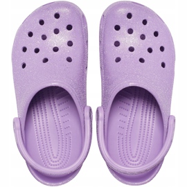 Crocs Classic Glitter Zoccolo Donna Viola 205942 5PR 1