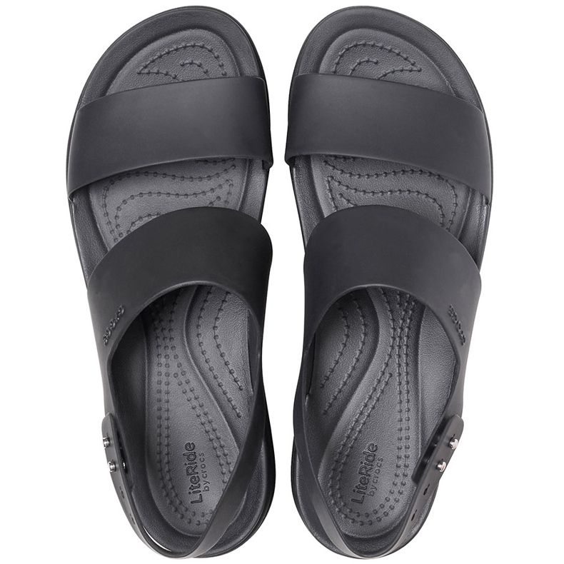 Crocs sandali da donna Brooklyn Low Wedge nero 206453 060 1