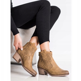 Sergio Leone Stivali traforati primaverili marrone 1