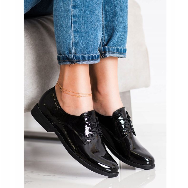SHELOVET Scarpe classiche stringate nero 2