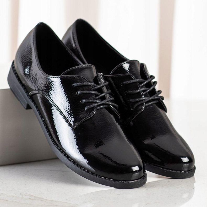 SHELOVET Scarpe classiche stringate nero 1