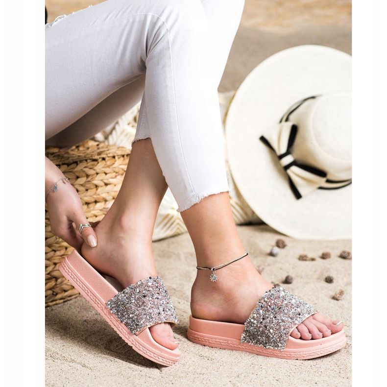 Seastar Pantofole alla moda sulla piattaforma rosa multicolore 2