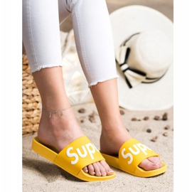 Seastar Pantofole in super gomma bianca giallo 2