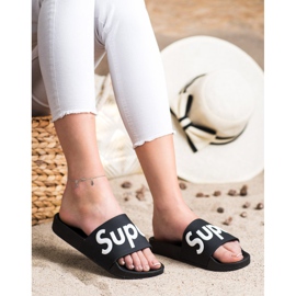 Seastar Pantofole in super gomma bianca nero 1