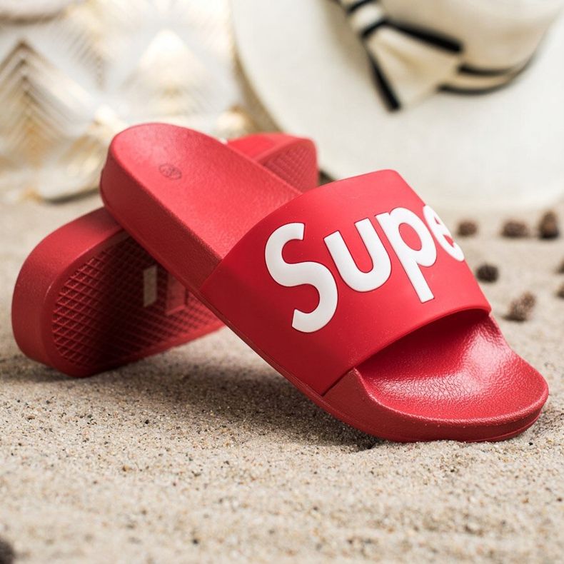 Seastar Pantofole in super gomma bianca rosso 1