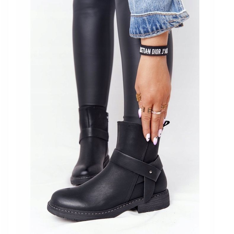 PJ1 Stivali caldi neri da donna Workers Alivia nero 2