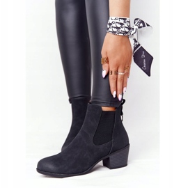 PJ1 Stivali caldi neri da donna Jodhpur Heel Trinity nero 2