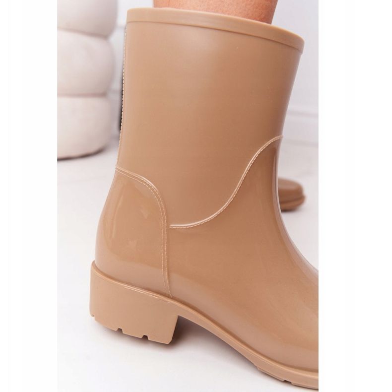 PS1 Galosce lucide Stivali Jodhpur beige Rainy Day 1