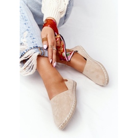 EVE Espadrillas Donna Velour Beige Vulcano 1