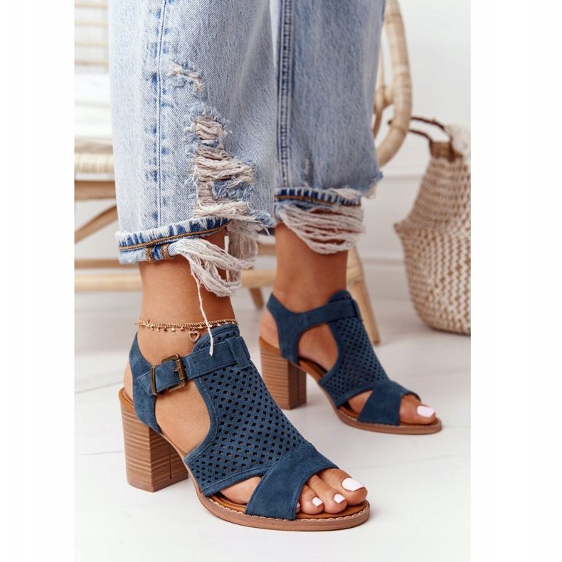 EVE Sandali traforati su un bar blu Hey Lover multicolore verde 1