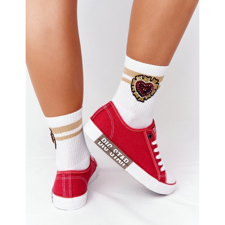 Sneakers da donna Big Star HH274115 Rosse rosso 1