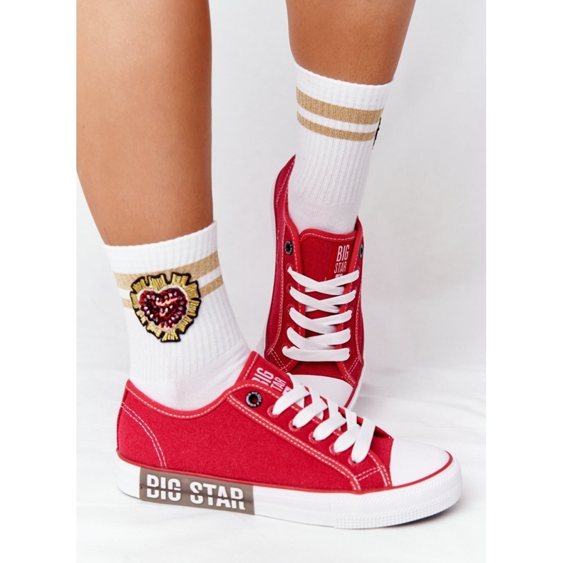 Sneakers da donna Big Star HH274115 Rosse rosso 2