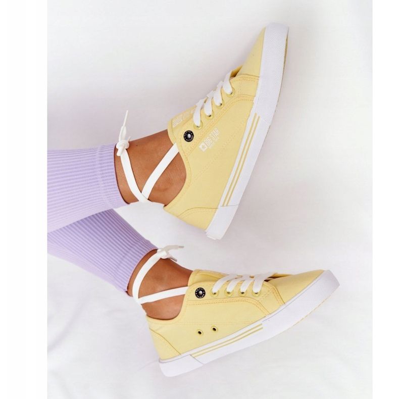 Sneakers da donna Big Star HH274062 Gialle giallo 1