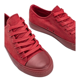 Sneakers Red Mara in ecopelle scamosciata rosso 1
