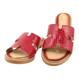 Filippo Flip verniciate rosse brillanti da donna rosso 1