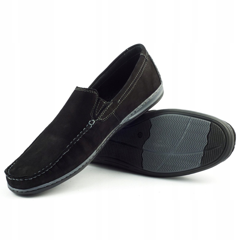 Mario Pala Mocassini uomo 763 camoscio nero 1